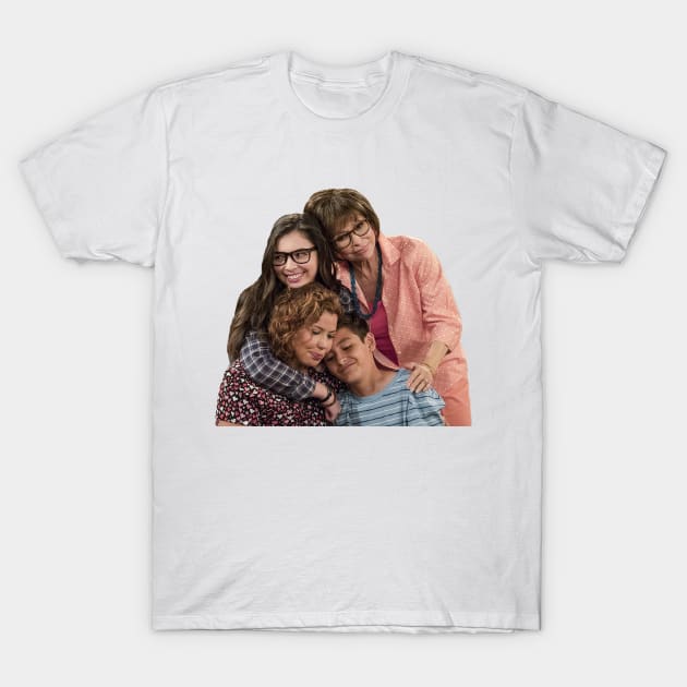 One Day at a Time main family hug - the Alvarez's T-Shirt by tziggles